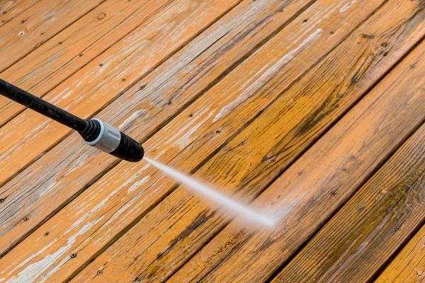 Cabin Deck Pressure Washing